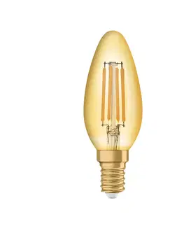 LED žárovky Radium Radium LED Essence Ambiente E14 4W svíčka zlatá