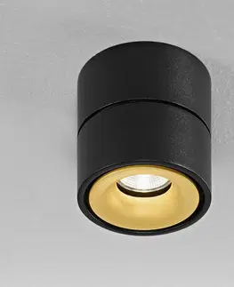 Podhledová svítidla Egger Licht Egger Clippo LED stropní spot, černý-zlatá, 3000 K