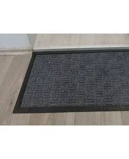 Koberce a koberečky Trade Concept Gumová rohožka šedá, 40 x 60 cm