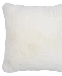 Dekorační polštáře Bílý plyšový měkoučký polštář Soft Teddy White Off - 45*15*45cm  Mars & More FXKSKW