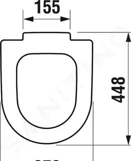 WC sedátka JIKA Deep WC sedátko bez poklopu, Antibak, bílá H8932823000631