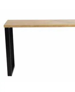 Psací stoly DekorStyle Psací stůl Biro 120x40 cm hnědý