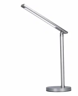 Stolní lampy do kanceláře Solight LED stolní lampička, 7W, stmívatelná, změna chromatičnosti, stříbrná barva WO53-S