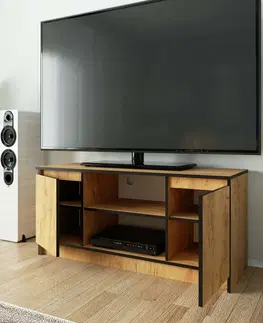 TV stolky Ak furniture TV stolek Tonon 120 cm dub craft