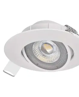 Bodovky do podhledu na 230V EMOS LED bodové svítidlo Exclusive bílé 5W neutrální bílá 1540115570