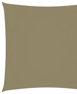 Stínící textilie Stínící plachta čtvercová 4 x 4 m oxfordská látka Dekorhome Tmavě zelená