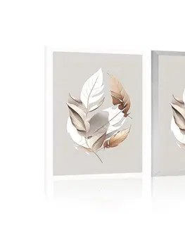 Botanické Plakát minimalistické měděné listy