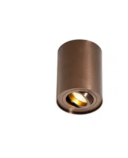 Bodova svetla Moderní stropní bodové svítidlo tmavě bronzové otočné a sklopné - Rondoo Up