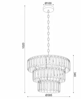 Designová závěsná svítidla ACA Lighting Acryl závěsné svítidlo SF175204B