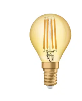 LED žárovky Radium Radium LED Essence Ambiente E14 2,5W kapka zlatá