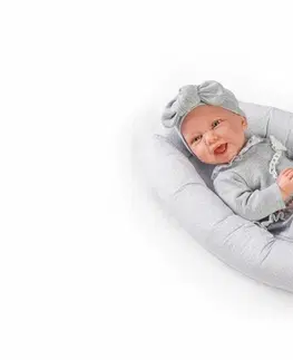 Hračky panenky ANTONIO JUAN - 33228 CARLA - realistická panenka miminko s měkkým látkovým tělem - 42 cm