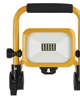 LED reflektory EMOS LED reflektor ACCO nabíjecí, přenosný, 10 W, žlutý, studená bílá ZS2812