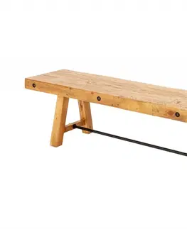 Židle Jídelní lavice TYRÓ Dekorhome Přírodní dřevo