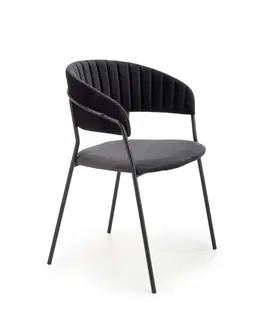 Židle HALMAR Designová židle Peva černá