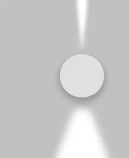 LED venkovní nástěnná svítidla Artemide Effetto kruh 1 large beam + 1 narrow beam antracitová šedá T4211NLW20