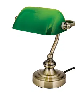 Stolní lampy kancelářské Orion Zora - stolní lampa, se zeleným stínidlem