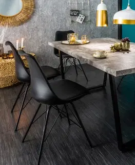 Designové a luxusní jídelní stoly Estila Stylový moderní jídelní stůl Garret Beton 160cm