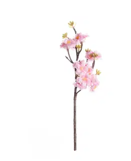 Umělé květiny Větvička broskve 40cm pink