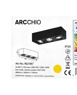 Svítidla Arcchio Arcchio - LED Stropní svítidlo DWIGHT 3xG53/20W/230V 