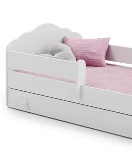 Postele ArtAdrk Dětská postel CASIMO | se zásuvkou a zábranou Provedení: Spící princezna
