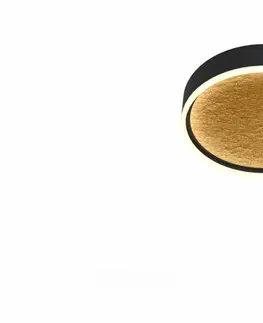 Designová stropní svítidla WOFI Stropní svítidlo Bordeaux 1x 37W LED 4300lm 3000K černá + zlatá 9002-104M