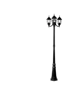 Zahradní lampy Lucide Lucide 11835/03/30 - Venkovní lampa TIRENO 3xE27/60W/230V černá IP44 