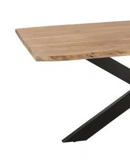 Jídelní stoly Obdélníkový jídelní stůl s deskou z akáciového dřeva Gerard Acacia- 180*90*76 cm J-Line by Jolipa 23902