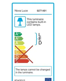 LED reflektory NOVA LUCE venkovní nástěnné svítidlo FEND černý hliník a sklo LED 10W 3000K 100-240V 24st. IP65 9271491
