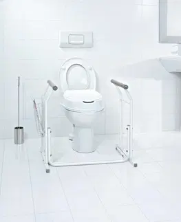 Koupelnový nábytek Sapho Opěrná mobilní madla k WC, bílá