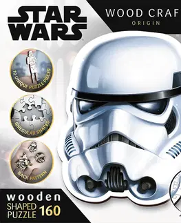 Hračky puzzle TREFL -  Dřevěné puzzle 160 dílků - Stormtrooperova helma