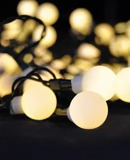Vánoční dekorace Solight Světelný venkovní řetěz 200 LED s dálkovým ovladačem, 20 m