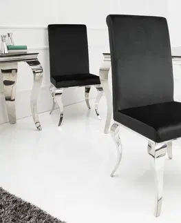 Luxusní jídelní židle Estila Židle Modern Barock černá