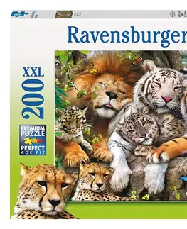 Hračky puzzle RAVENSBURGER - Velké kočky 200 dílků