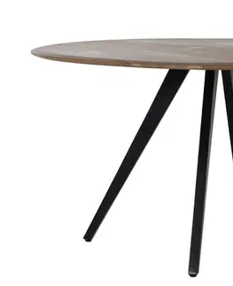 Jídelní stoly Kulatý jídelní stůl s dřevěnou deskou z akáciového dřeva Mimoso - Ø 140*78 cm Light & Living 6744283