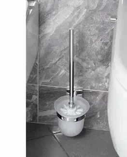 WC štětky SAPHO XQ301 X-Square WC štětka nástěnná, stříbrná