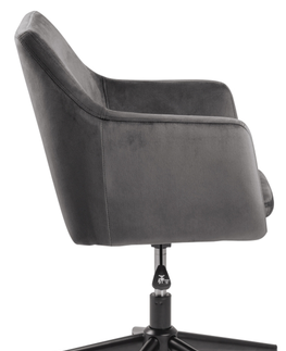 Kancelářská křesla Dkton Designová kancelářská židle Norris tmavě šedá