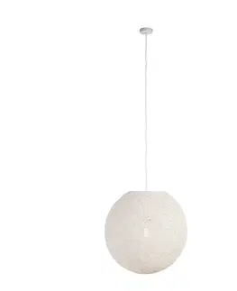 Zavesna svitidla Venkovská závěsná lampa bílá 60 cm - Corda