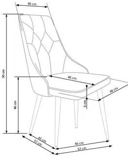 Židle Jídelní židle K365 Halmar Bordó