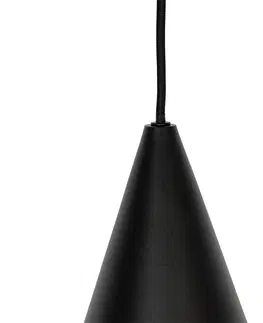 Zavesna svitidla Moderní závěsná lampa černá s kouřovým sklem 4-světla - Drop