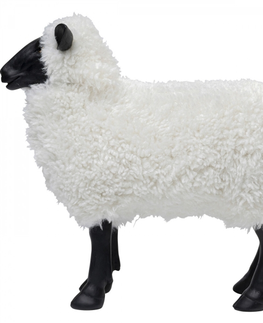 Dekorativní předměty KARE Design Soška Ovce - bílá, 48cm
