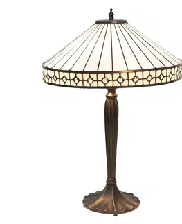 Svítidla Stolní lampa Tiffany Small Diamand - Ø 40*58 cm Clayre & Eef 5LL-5984