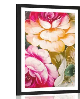 Květiny Plakát s paspartou impresionistický svět květin