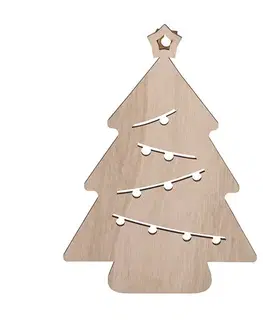 Vánoční dekorace Solight LED nástěnná dekorace vánoční stromek, 24x LED, 2x AA