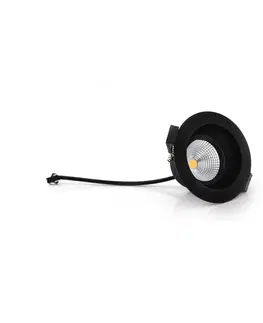 Podhledová svítidla The Light Group SLC One Soft LED zapuštěný spot stmívatelný až teplý černý