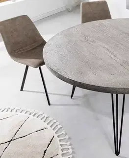 Jídelní stoly LuxD Designový jídelní stůl Shayla 120 cm šedé mango