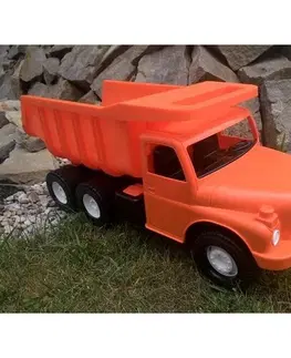 Dřevěné vláčky Dino Auto Tatra 148, 73 cm, oranžová