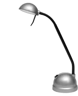 Stolní lampy do kanceláře Ecolite Lampa stol. LED, 8W, 630lm, 4000K, stříbrná L460-LED/STR