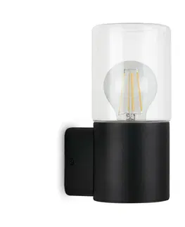 Moderní venkovní nástěnná svítidla BRILONER Venkovní svítidlo, černá, 1x E27 TF 320505TF