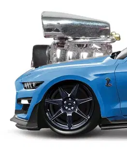 Hračky MAISTO - Muscle Machines - 2020 Mustang Shelby GT500, modrá, 1:64