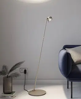Stojací lampy Top Light Puk Mini Floor Mini Single LED matná/čirá, nikl